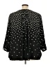 NYDJ Polka Dots Black 3/4 Sleeve Blouse Size 4X - photo 2