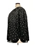 NYDJ Polka Dots Black 3/4 Sleeve Blouse Size 4X - photo 5
