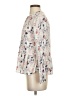 Downeast 100% Rayon Print Ivory Long Sleeve Blouse Size XS - photo 5