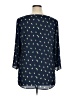 Catherines 100% Polyester Hearts Blue 3/4 Sleeve Blouse Size 0X (14-16W) - photo 2