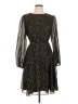 Maia 100% Polyester Chevron-herringbone Black Casual Dress Size 12 - photo 1