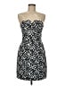 Max and Cleo Animal Print Silver Cocktail Dress Size 6 - photo 1