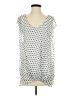 Suzanne Betro 100% Polyester Polka Dots White Sleeveless Blouse Size S - photo 1