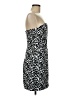 Max and Cleo Animal Print Silver Cocktail Dress Size 6 - photo 4