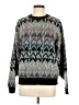 Assorted Brands Chevron-herringbone Teal Pullover Sweater Size M - photo 1