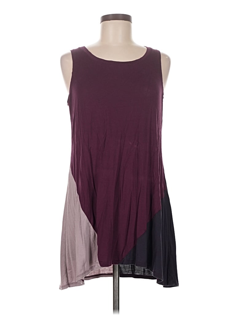 Pre-owned Logo Layers Casual Dress In Purple