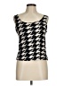 Andria Lieu Houndstooth Black Tank Top Size M - photo 1