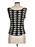 Andria Lieu Houndstooth Black Tank Top Size M - photo 2