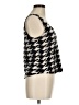 Andria Lieu Houndstooth Black Tank Top Size M - photo 4