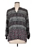 Cato 100% Rayon Gray Long Sleeve Blouse Size XL - photo 1