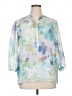 Alfred Dunner 100% Polyester Teal 3/4 Sleeve Blouse Size 16 - photo 1