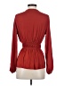 Pleione 100% Polyester Red Long Sleeve Blouse Size XS - photo 2