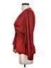 Pleione 100% Polyester Red Long Sleeve Blouse Size XS - photo 5