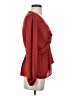 Pleione 100% Polyester Red Long Sleeve Blouse Size XS - photo 4