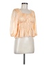 Assorted Brands 100% Polyester Orange 3/4 Sleeve Blouse Size M - photo 1