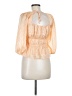 Assorted Brands 100% Polyester Orange 3/4 Sleeve Blouse Size M - photo 2