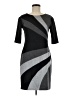 Connected Apparel Graphic Gray Cocktail Dress Size 8 (petite) - photo 1