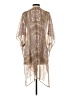 American Eagle Outfitters 100% Polyester Brown Kimono Size XS - photo 2