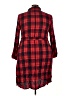 Unbranded 100% Rayon Plaid Red Casual Dress Size XXL (estimated) - photo 2