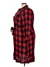 Unbranded 100% Rayon Plaid Red Casual Dress Size XXL (estimated) - photo 5