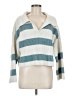 Butter Melon Stripes Ivory Pullover Sweater Size M - photo 1