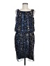 Tibi 100% Silk Paisley Blue Cocktail Dress Size 6 - photo 1