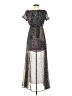 Lulus 100% Polyester Print Silver Cocktail Dress Size XS - photo 2