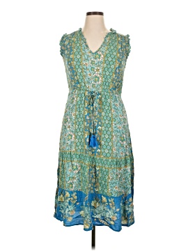 green emerald velvet dress Knox Rose Green Printed Long Sleeve Dress New  Sunrise Pickers