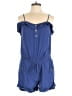 Studio Y 100% Polyester Solid Blue Romper Size M - photo 1