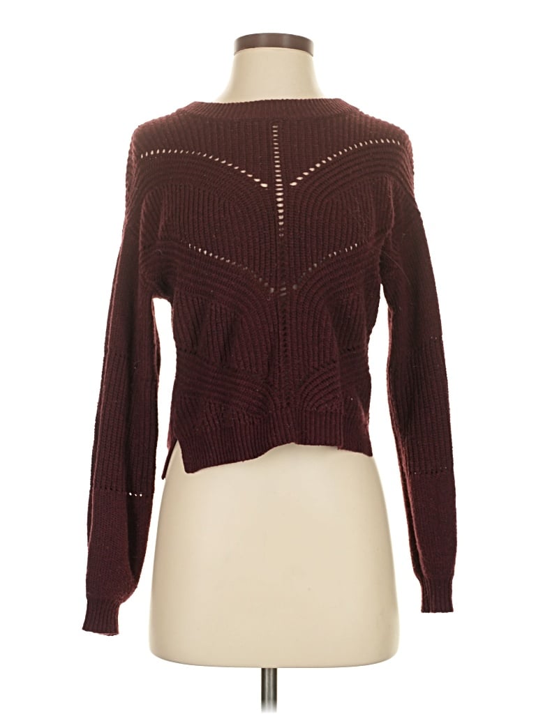 Pre-owned Marine Layer Pullover Sweater In Burgundy