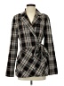 Pamela Love Plaid Brown Gray Blazer Size XS - photo 1