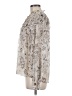 Maison d' Amelie 100% Polyester Paisley Silver Long Sleeve Blouse Size M - photo 5