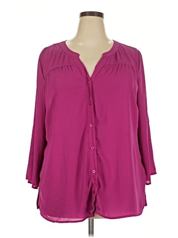By Design 3/4 Sleeve Blouse (view 1)