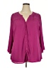 By Design 100% Polyester Purple 3/4 Sleeve Blouse Size 2X - photo 1