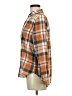 SO 100% Cotton Plaid Brown Long Sleeve Button-Down Shirt Size M - photo 5