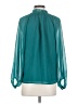 Ann Taylor 100% Polyester Teal Long Sleeve Blouse Size S - photo 2