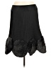 Per Se Solid Black Formal Skirt Size 8 - photo 1