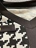 Unbranded Houndstooth Black Casual Dress Size M (estimated) - photo 6
