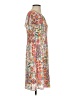 Elle 100% Polyester Print Orange Casual Dress Size S - photo 4