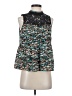 Daniel Rainn 100% Rayon Teal Sleeveless Blouse Size S (petite) - photo 1