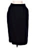 Pendleton 100% Virgin Wool Solid Black Wool Skirt Size 8 - photo 1