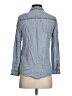 Rubbish 100% Rayon Blue Long Sleeve Button-Down Shirt Size S - photo 2