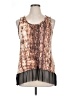 Jennifer Lopez Brown Sleeveless Blouse Size XL - photo 1