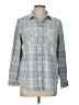 Casa Cabana Plaid Blue 3/4 Sleeve Blouse Size L - photo 1