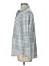 Casa Cabana Plaid Blue 3/4 Sleeve Blouse Size L - photo 5