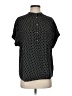 J.Crew 100% Viscose Polka Dots Black Short Sleeve Blouse Size XS - photo 1