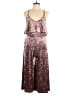 Very J Metallic Brown Jumpsuit Size L - photo 1