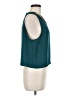 Audrey 3+1 100% Polyester Teal Sleeveless Blouse Size M - photo 4