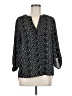 Daniel Rainn 100% Polyester Polka Dots Black 3/4 Sleeve Blouse Size M - photo 1