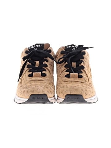 Chanel Nubuck CC Logomania Low Top Sneakers (view 2)